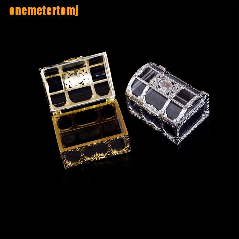 Hộp đựng trang sức/ kẹo mini bằng nhựa hình rương kho báu thú vị