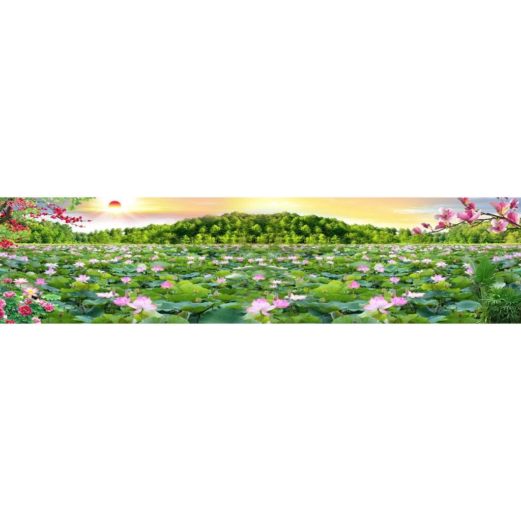 Tranh dán tường dòng suối thiên nhiên trong lành