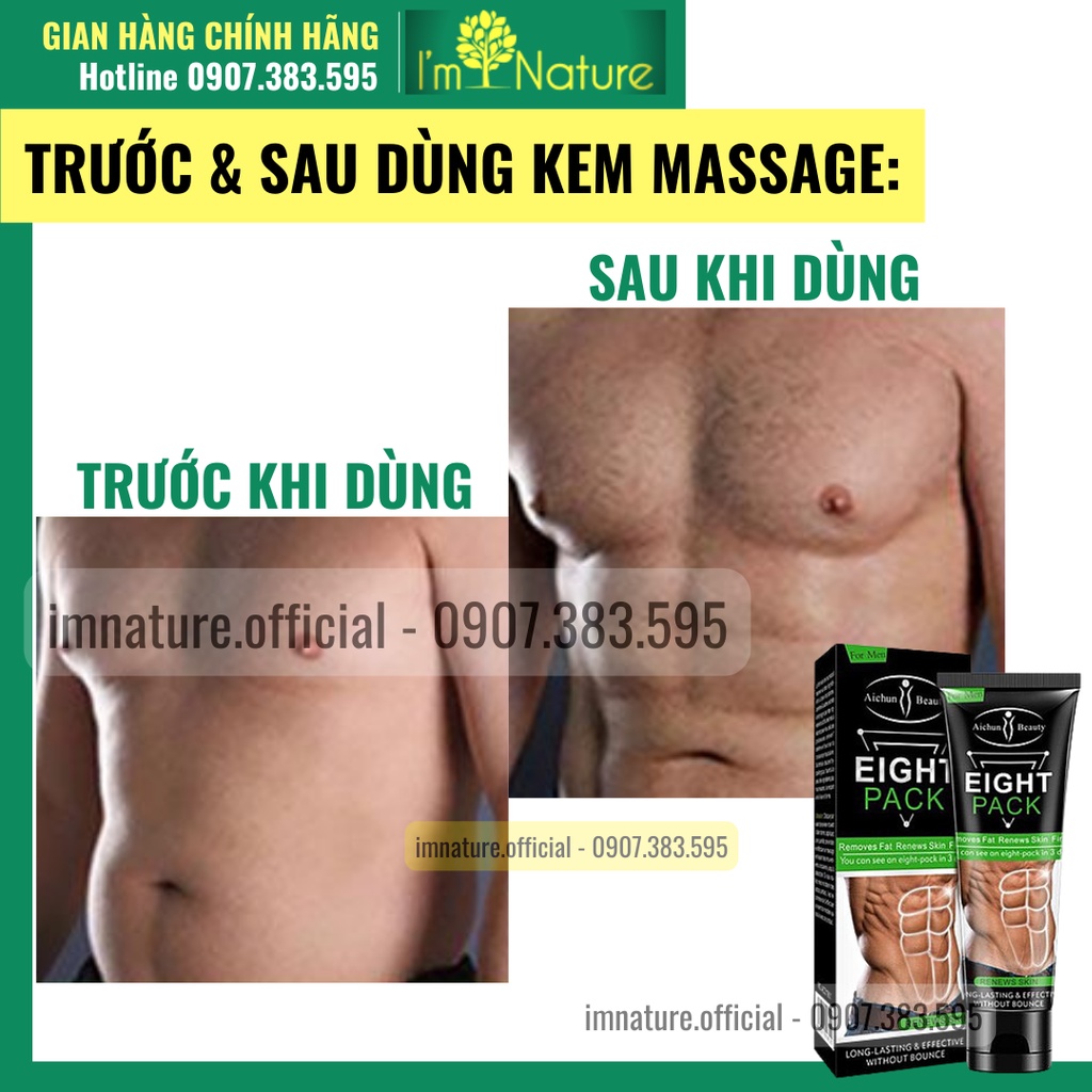 Kem Eight Pack Massage Tăng Cường Cơ Bụng Cho Nam Aichun Beauty 80gr