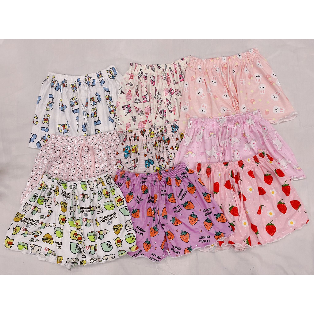 QUẦN ĐÙI THÁI, quần đùi ngủ hình cute. Quần đũi nữ cotton mặc ở nhà siêu mềm mát co giãn thoải mãi tha hồ chọn mẫu | BigBuy360 - bigbuy360.vn