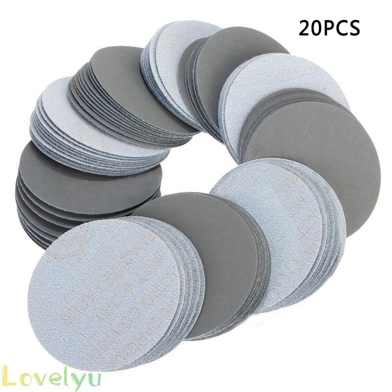 Set 20 miếng giấy nhám đánh bóng 40-3000 grit tùy chọn tiện lợi
