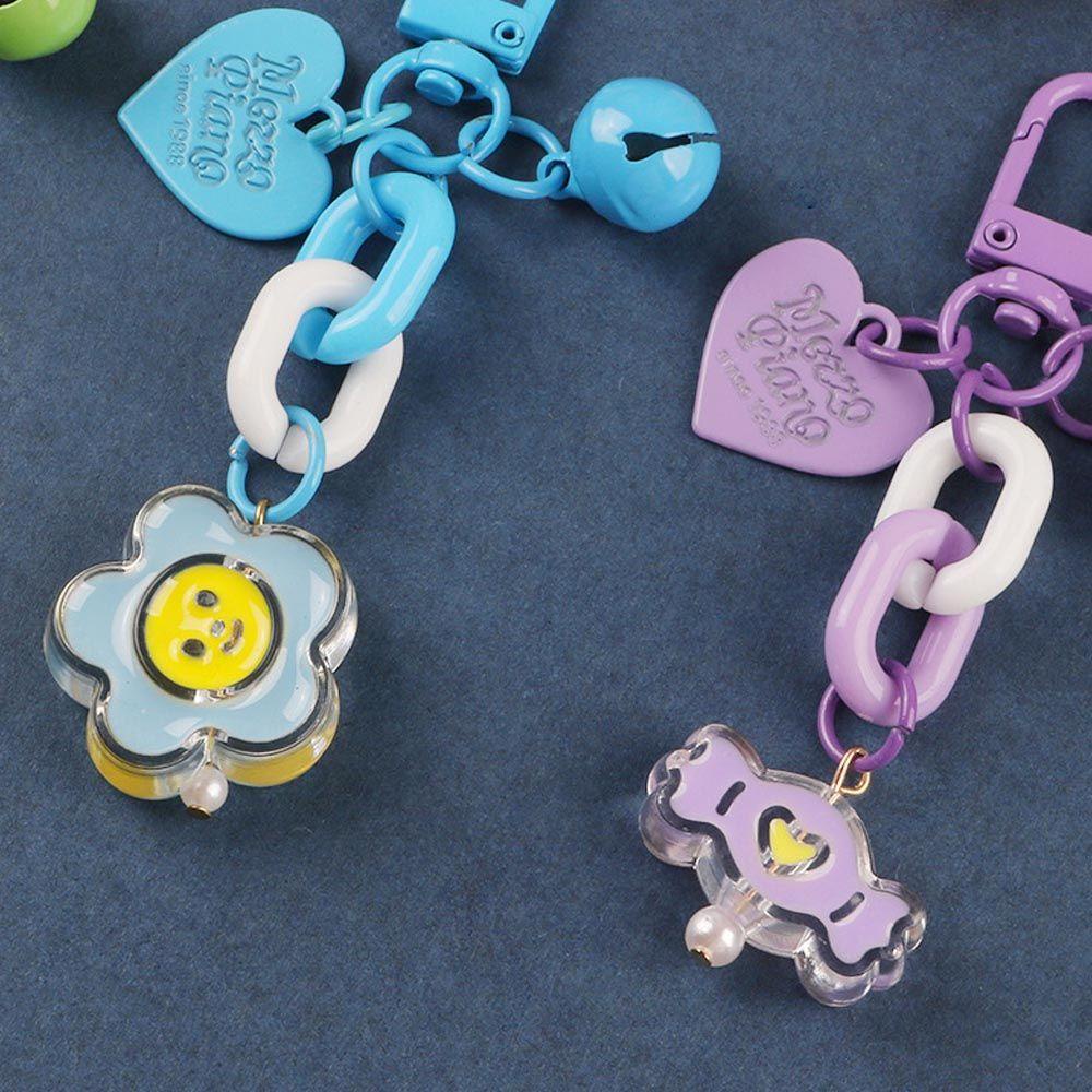 MXGOODS Móc Khóa Hình Gấu Và Hoa Dễ Thương Phong Cách Hàn Quốc