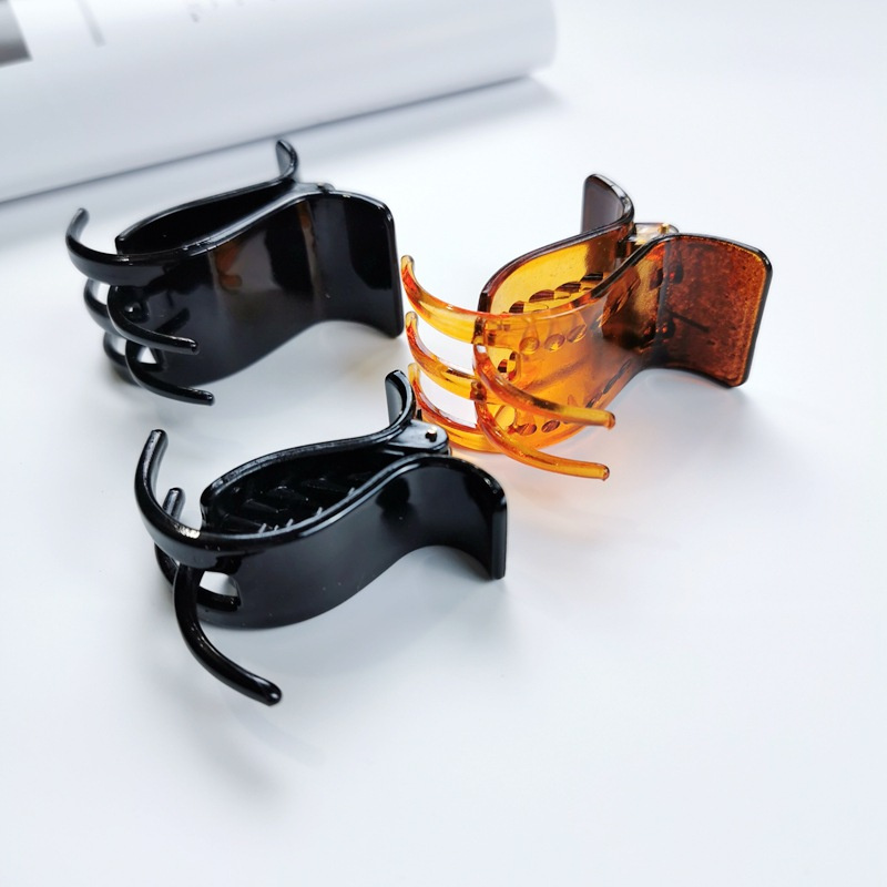 Kẹp Tóc Nhựa Màu Đen Phong Cách Hàn Quốc(kẹp tóc đen)