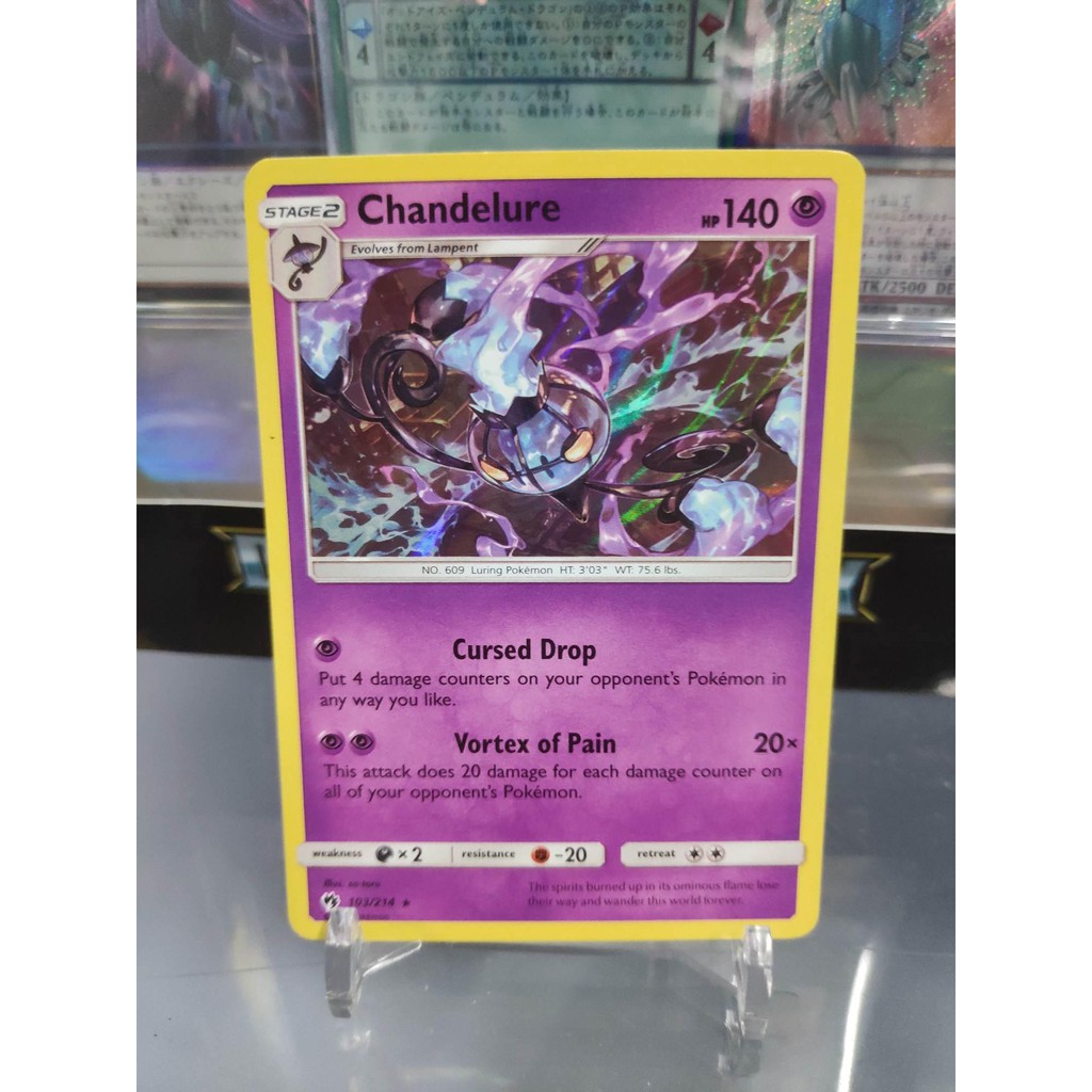 [ Dưa Hấu Yugioh ] Lá bài thẻ bài Pokemon Chandelure