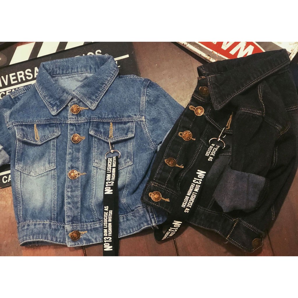 [xẢ TOÀN KHO] Áo khoác Jeans sành điệu chất chơi cho bé trai, bé gái - ABJ