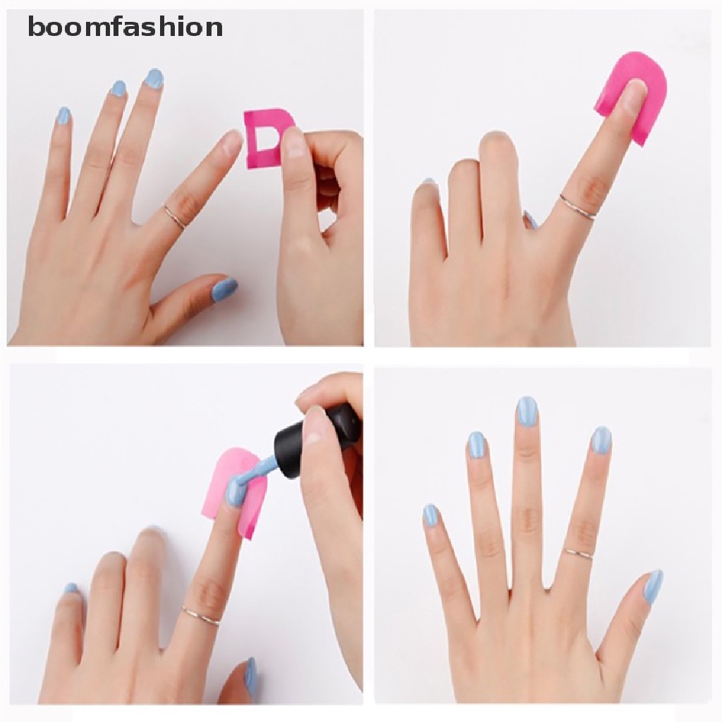 [boomfashion] Curve Shape Nail Protector Varnish Shield Finger Cover Spill-Proof Nail Art Tool [new]