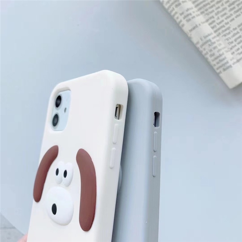 Ốp Lưng Silicone Hình Chú Thỏ Đáng Yêu Cho Iphone 13 12 Pro Max 12mini 11 Pro Max I6 6s 7 8 Plus X Xr Xs Max