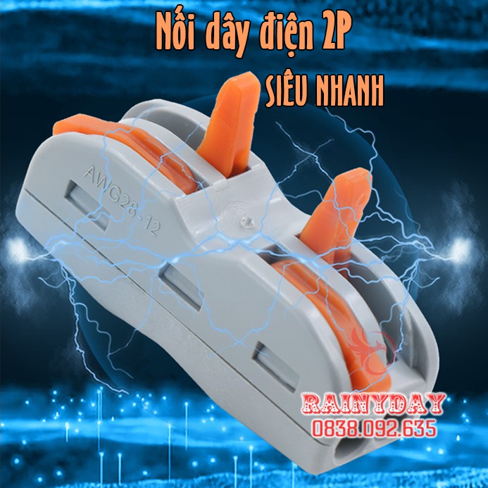 Đầu khớp cút cầu nối nhanh dây điện siêu nhanh siêu tiện lợi 2P 2 đầu 4 cổng an toàn thông minh [Mã FREESHIP.XTRA]