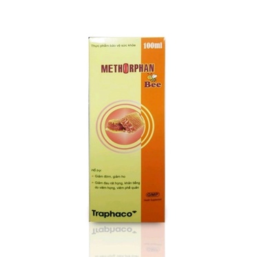 Methorphan bee  TRAPHACO siro chai 100ml giúp giảm ho. giảm đờm. giảm khản tiếng