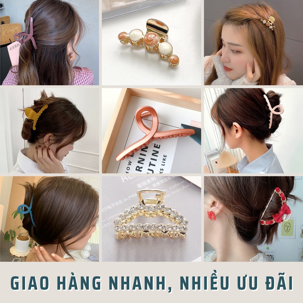 Cột tóc càng cua phong cách Hàn Quốc đơn giản