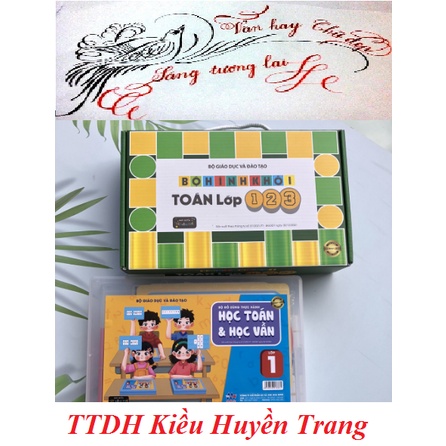 Bộ thực hành LỚP 1 (Học Toán&Học Vần + Bộ lập Phương) TT mới nhất