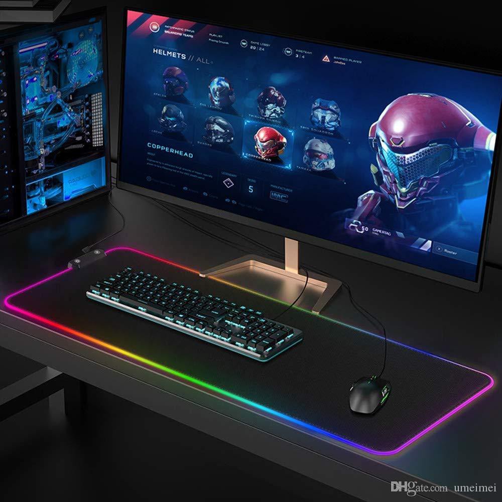 Lót chuột RGB Size 80x30cm, 90x40cm Dày 3mm Siêu bền hàng chính hãng 100% chất lượng
