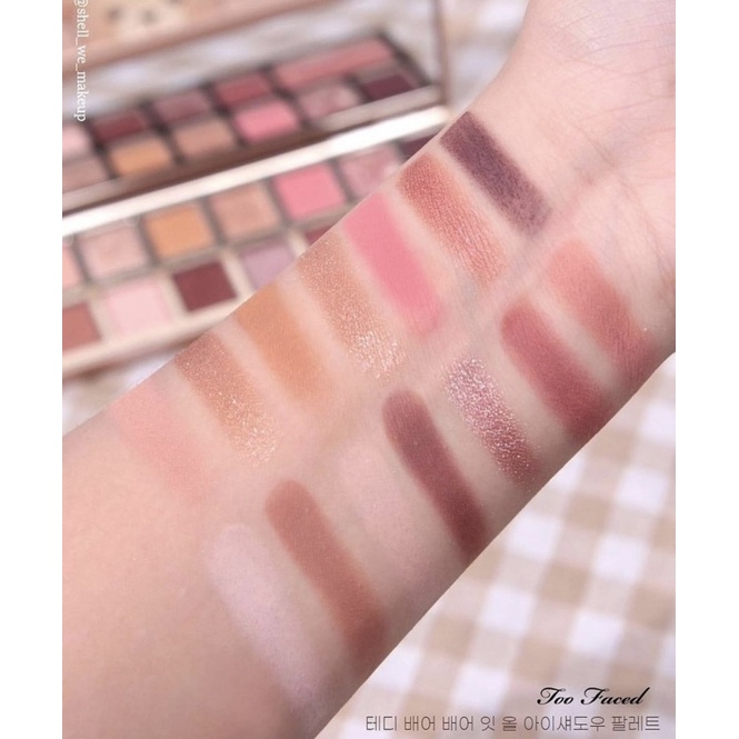 Bảng Phấn Mắt Too Faced Teddy Bare chính hãng.