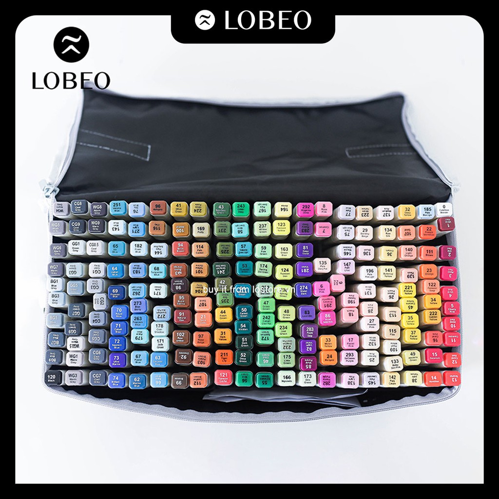 [ LỖ STORE ] Màu dạ Touchliit 6 - 204 màu ( tặng kèm túi có quai và đế nhựa )