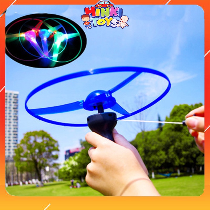Đĩa Bay UFO Ma Thuật, Đồ Chơi Ngoài Trời Nhiều Màu Sắc, Chong Chóng Phát Sáng Cực Lý Thú