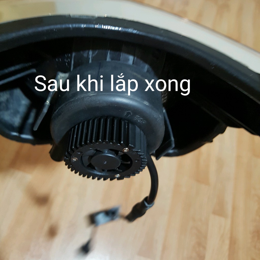 Bóng đèn led Bi cầu Mini ADIU 2023 chân H4 Giá 1 bóng Quạt không dây