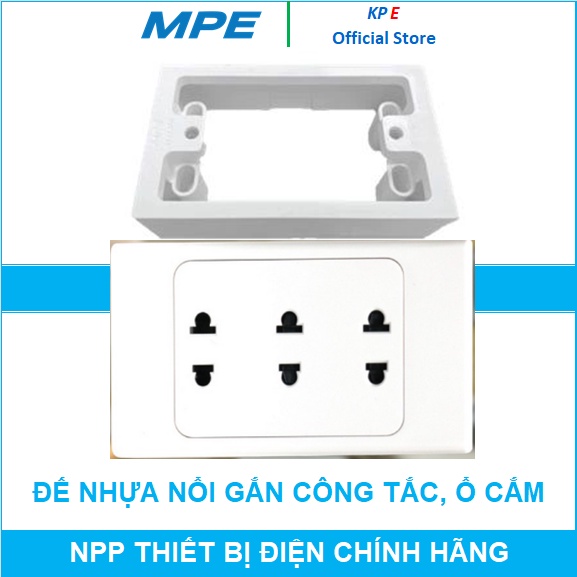 ĐẾ NHỰA NỔI ĐƠN GẮN TƯỜNG CHỮ NHẬT DÙNG CHO MỘT 1 MẶT NẠ MPE A6K01 GIÁ RẺ CHẤT LƯỢNG CHÍNH HÃNG, GIÁ