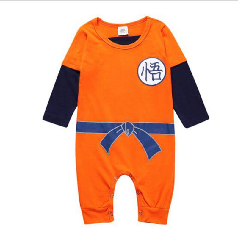 Bộ áo liền quần hình Goku 7 viên ngọc rồng cho bé trai sơ sinh
