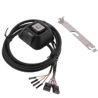 Công tắc nguồn máy tính bàn có nút khởi động lại cổng USB và giắc cắm âm thanh 3.5mm tiện lợi