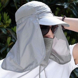 [CAO CẤP] Mũ lưỡi trai FIMAX chống nắng đi câu, mũ che nắng có kèm sẵn miếng che cổ và khẩu trang đi câu cá cực mát.