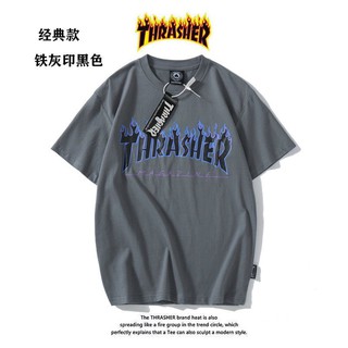 Áo thun unisex chữ lửa THRASHER