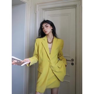 Set Áo Vest Và Chân Váy Vàng Eclipse Clothing