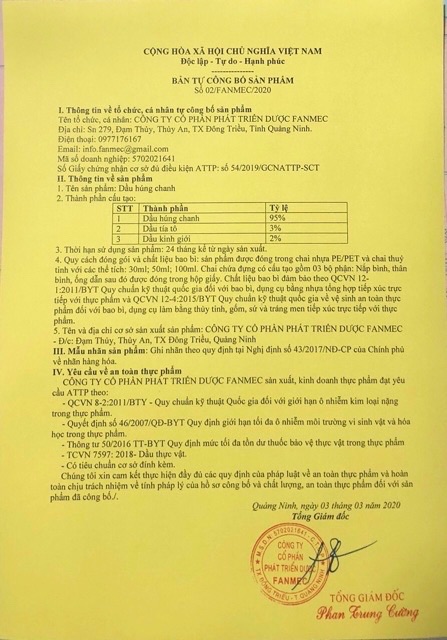 Tinh dầu húng chanh Miri Kids