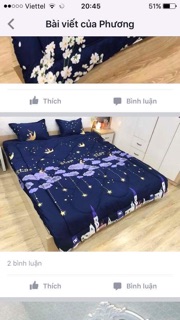 Full bộ chăn ga gối cotton