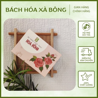Xà bông hoa hồng Bách Hoá Xà Bông xà phòng sinh dược rửa mặt, dưỡng da, thư giãn - sp 20