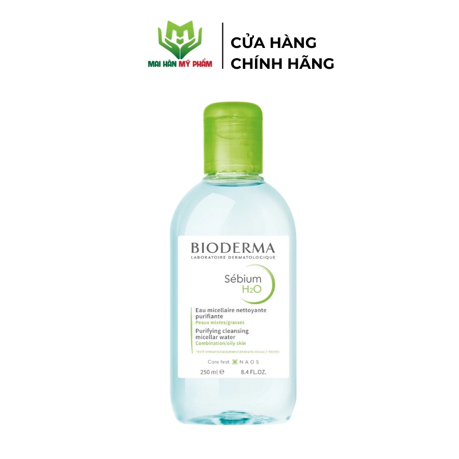 Bộ đôi nước Tẩy Trang Và Làm Sạch Da Bioderma Sebium H2O 250ml và Gel tẩy da chết 100ml