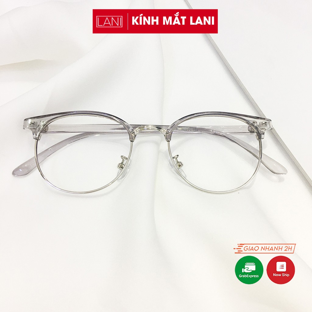 Gọng kính cận nam nữ mắt tròn nhựa dẻo siêu bền dễ đeo LANI 6214 - Mắt kính có độ theo yêu cầu