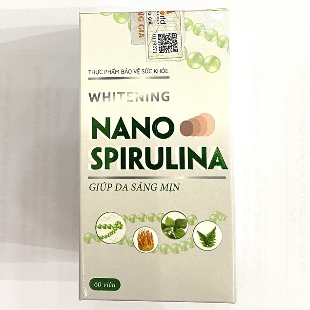 Viên uống trắng sáng da tự nhiên Whitening Nano Spirulina MEDIWORLD