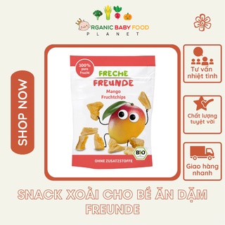 Snack xoài hữu cơ Freunde 100% xoài sấy hữu cơ, hàng nội địa Đức 15gr