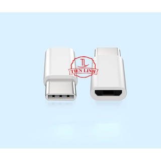 Bộ 2 cái đầu chuyển đổi chân Micro USB (Cái) sang Type C