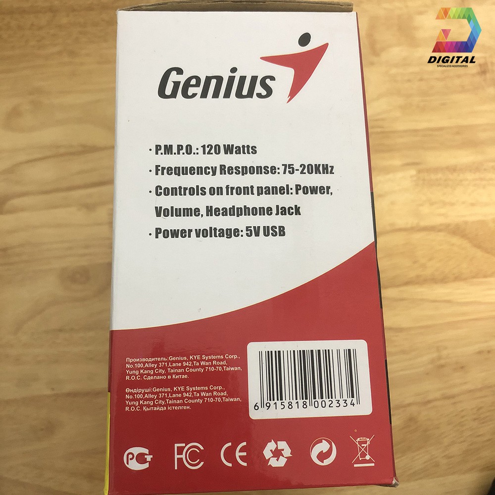 Loa vi tính GENIUS SP-Q06S chính hãng âm thanh 2.0