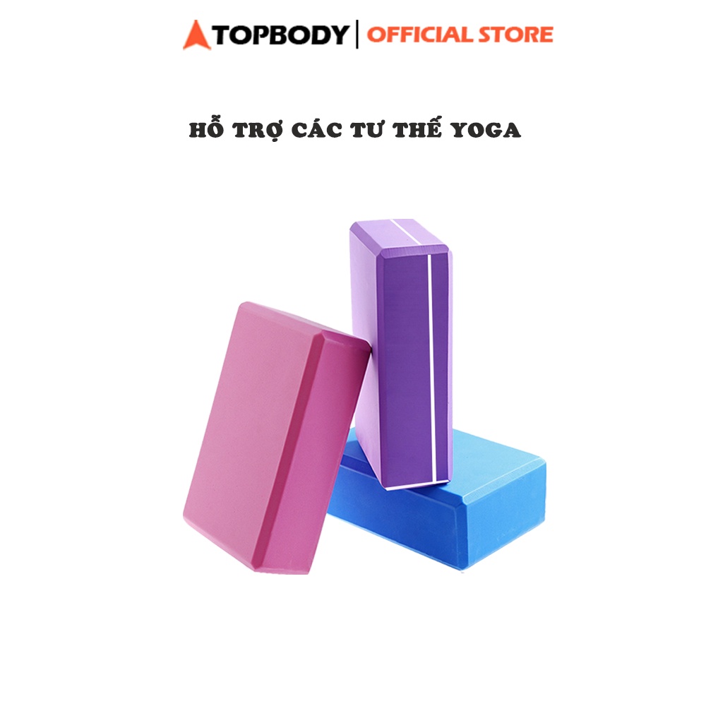 Gạch Tập Yoga Cao Cấp, Cứng Cáp Dụng Cụ Tập Yoga Tại Nhà TOPBODY - GACHT01