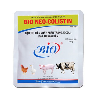 Bio Colistin 1kg phân xanh, tiêu chảy trên heo, gà, vịt