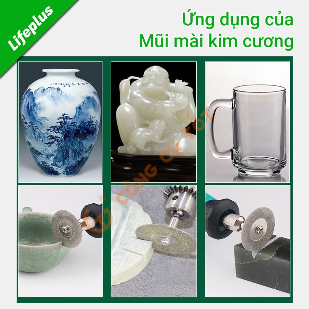 Bộ 10 lưỡi mài kim cương mini