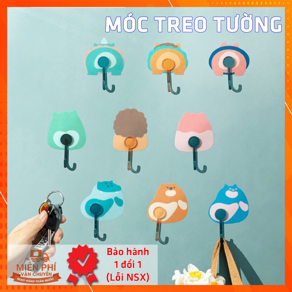 Combo 5 móc treo đồ-Móc Treo Đồ Dán Tường Chặt Chẽ Tiện Dụng Cho Nhà Bếp Nhà Tắm Phòng Khách Dính Tường Gạch