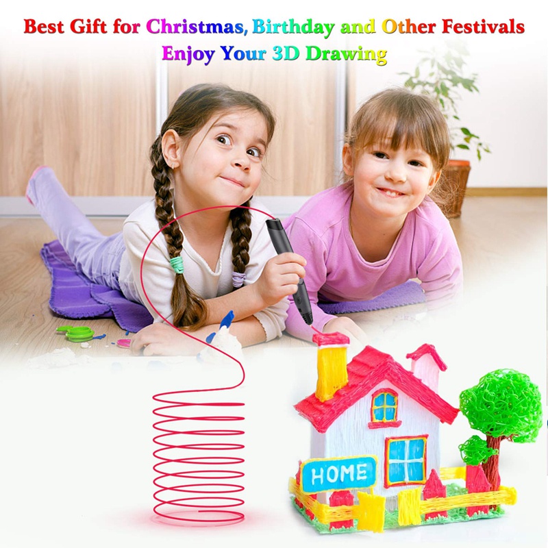 Set 20 Cuộn Dây Ruột Bút In 3D 1.75mm 20 Màu Sắc Ngẫu Nhiên°CQuà Tặng Cho Trẻ Em