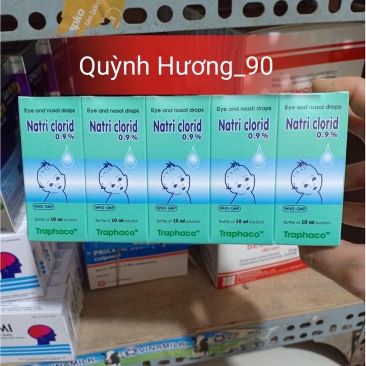 Combo 10 lọ nước nhỏ mắt NATRI CLORID 0.9%