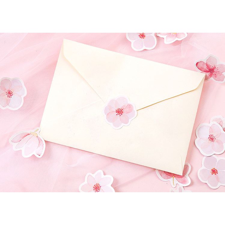 Bộ 46 Sticker Hoa Hàn Quốc dán trang trí E38