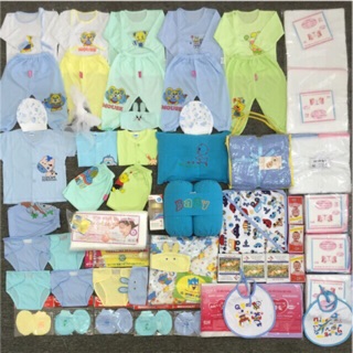 Set 89 món đồ sơ sinh cho bé trai bé gái mùa hè thu