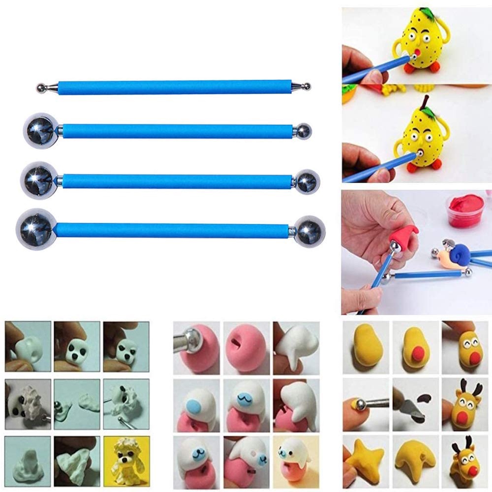 Set 4 Dụng Cụ Điêu Khắc Tạo Hình Đất Sét