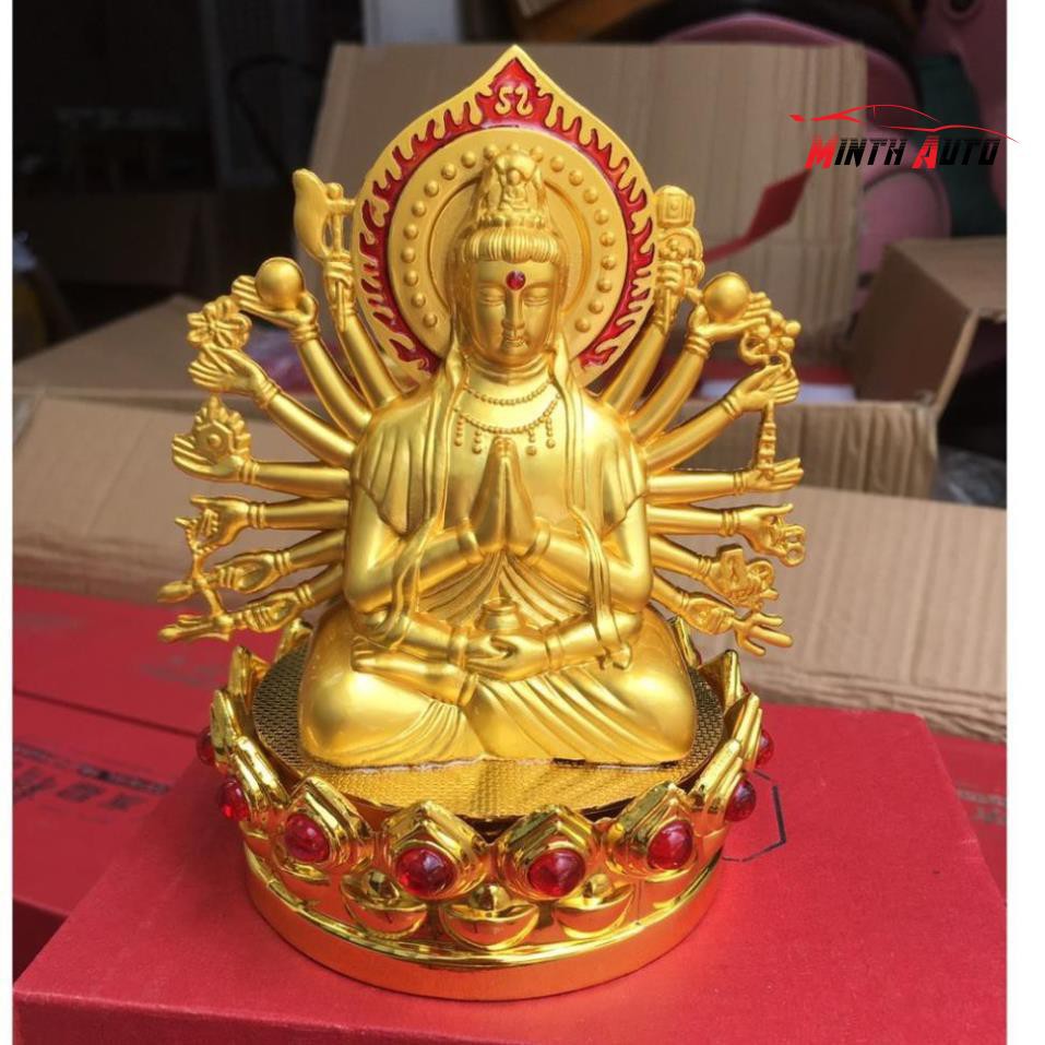 Tượng Phật Bà Quan Âm Nghìn Tay -  Tượng Phong Thủy Đặt Taplo Ô Tô Trang Trí Tài Lộc