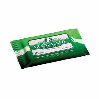 Khăn ướt vs luck-lady 10 tờ, không mùi
