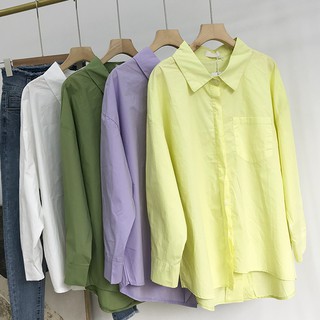 Áo Sơ Mi Oversize Trẻ Trung Phong Cách Hàn Quốc Độc Đáo