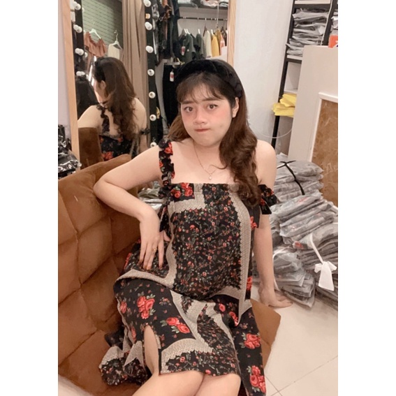 Váy Ngủ Dây Chun Bèo Maii Thươngg Bigsize | BigBuy360 - bigbuy360.vn