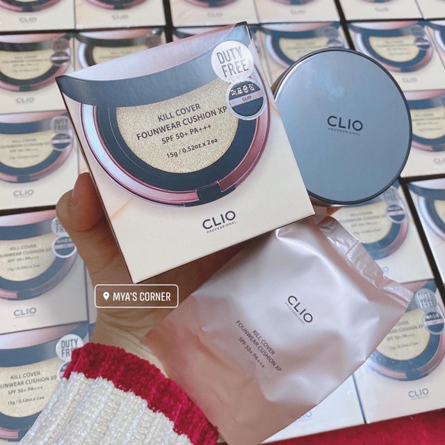 Phấn Nước Clio Kill Cover Foundwear Cushion XP Spf 50+ PA+++ (Kèm lõi phụ)