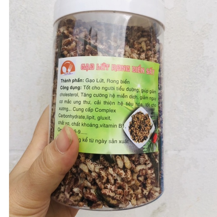 Gạo lứt rong biển sấy hộp 250gr hàng loại ngon